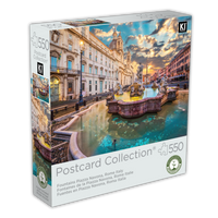 Postcard Collection -  Fountains Piazza Navona, Rome, Italy  (550pcs)
