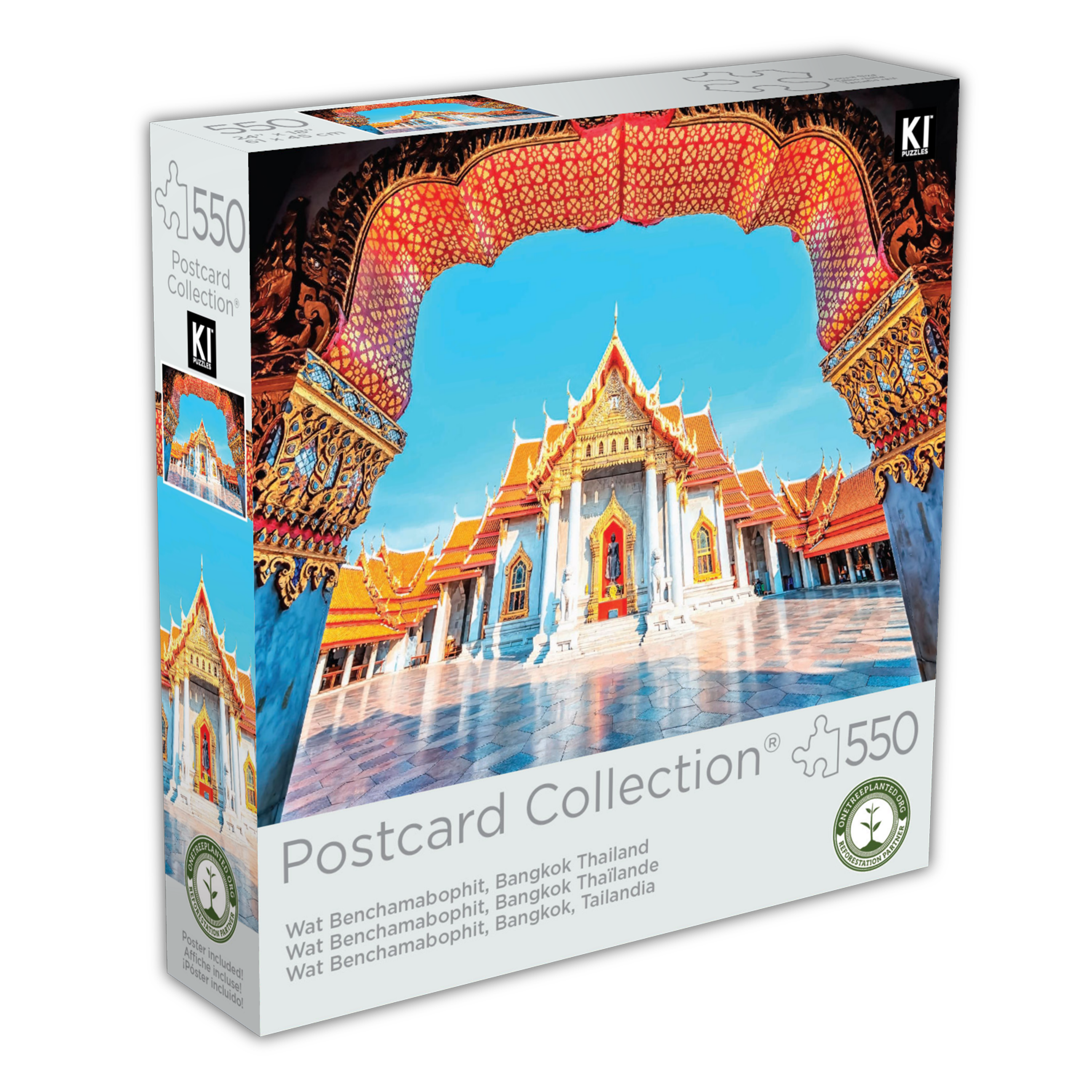 Postcard Collection -  Wat Benchamabophit, Bangkok, Thailand  (550pcs)