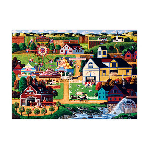 PFG Art Gallery - Sunday at the Covered Bridge (Usage/Used - PUZZLES FOR GOOD)