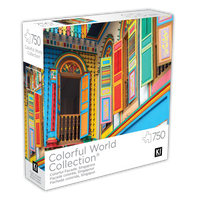 PFG Colorful World - Fasade colorée, Singapour (750pcs) (utilisation / utilisée - puzzles pour de bon)