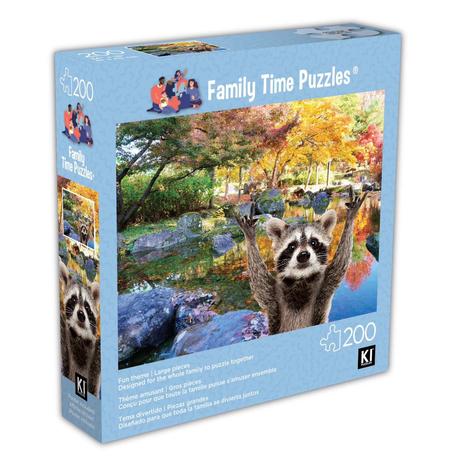 Review Time Racoon Buy Family time - raccoon (200pcs) Puzzle | Jigsaw Jungle