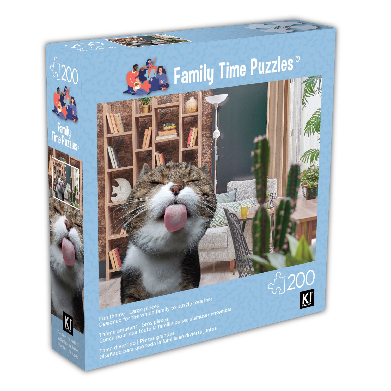 Family Time - Licking Cat (200pcs)