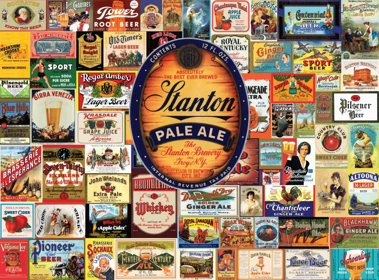 PFG Vintage Posters - Cheers! (1000pcs) (Usage/Used - PUZZLES FOR GOOD)