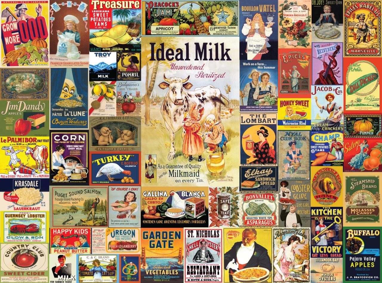 Affiches vintage - miam, bien! (1000pcs)