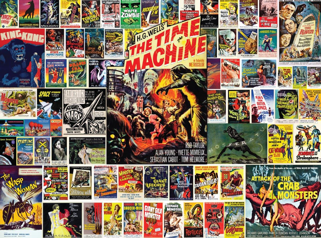 Affiches vintage - Classiques effrayants (1000pcs)