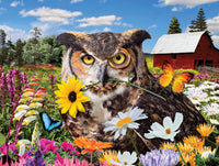 PFG Flights of Fancy - Owl Flower Fiesta, Karen Burke (550pcs) (utilisation / utilisée - puzzles pour de bon)