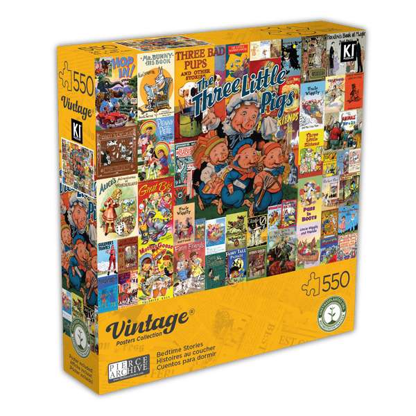 Buy Vintage posters bedtime stories (550pcs) Puzzle Jigsaw Jungle