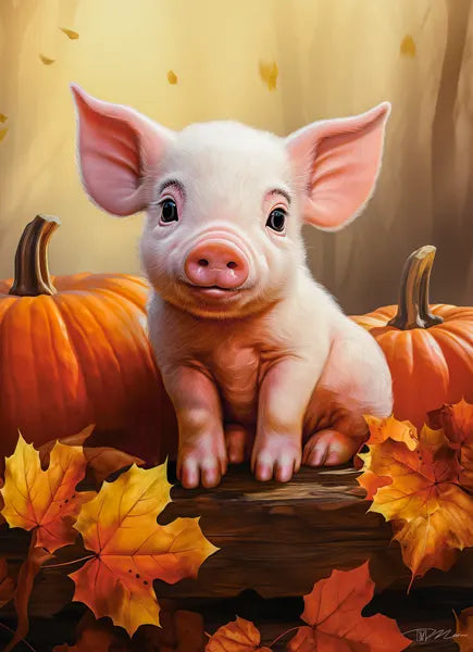 Cute Fall Piglet (300pcs)