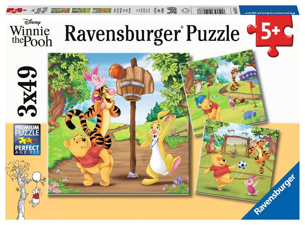 Ravensburger Winnie the Pooh - Sports Day (3 x 49 pcs)