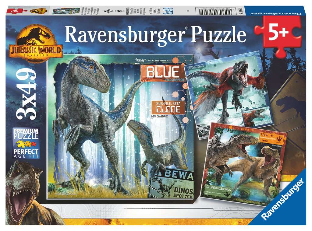 Ravensburger Jurassic World Domination (3 x 49 pcs)