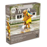 PFG Contemporary Collection - Puddles 'n Splashes Westie (300pcs) (Usage/Used - PUZZLES FOR GOOD)
