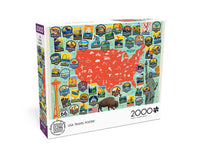 PFG USA Travel Affiches (2000pcs) (utilisation / utilisée - puzzles pour de bon)