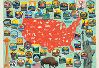PFG USA Travel Affiches (2000pcs) (utilisation / utilisée - puzzles pour de bon)