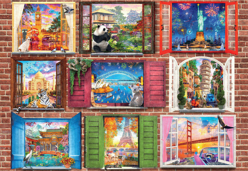PFG Windows Open to the World (1500pcs) (Usage/Used - PUZZLES FOR GOOD)