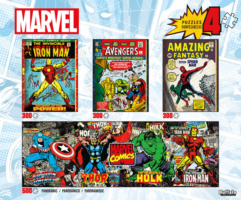 Marvel Comics - 4-in-1 Multipack (300 & 500pcs)
