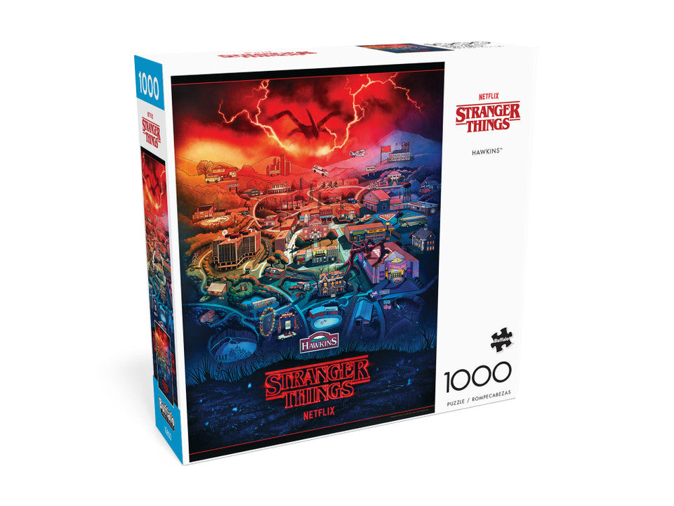 Buy Stranger things: hawkins (1000pcs) Puzzle | Jigsaw Jungle