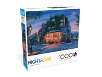 PFG Night & Day: La Maison Rose Blue (1000pcs) (utilisation / utilisée - Puzzles pour de bon)