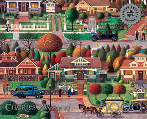 Silver - Labor Day in Bungalowville, Charles Wysocki (1000pcs)