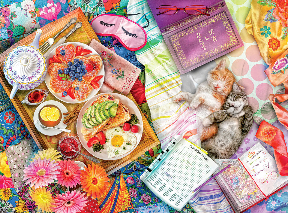 PFG Breakfast in Bed, Aimee Stewart (1000pcs) (Usage/Used - PUZZLES FOR GOOD)