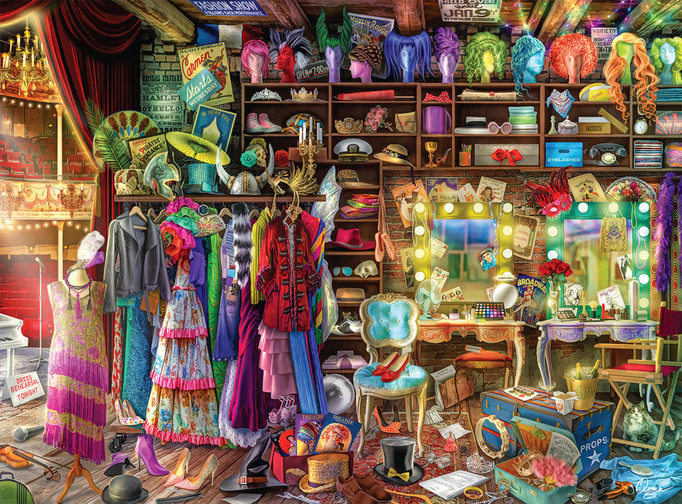 PFG Backstage at the Theater, Aimee Stewart (1000pcs) (Usage/Used - PUZZLES FOR GOOD)