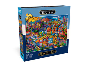 DMG Get Your kicks on Route 66, Dowdle (1000pcs) (DAMAGED BOX)