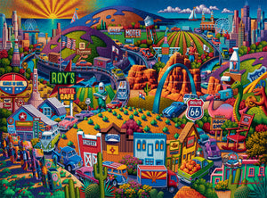 DMG Get Your kicks on Route 66, Dowdle (1000pcs) (DAMAGED BOX)