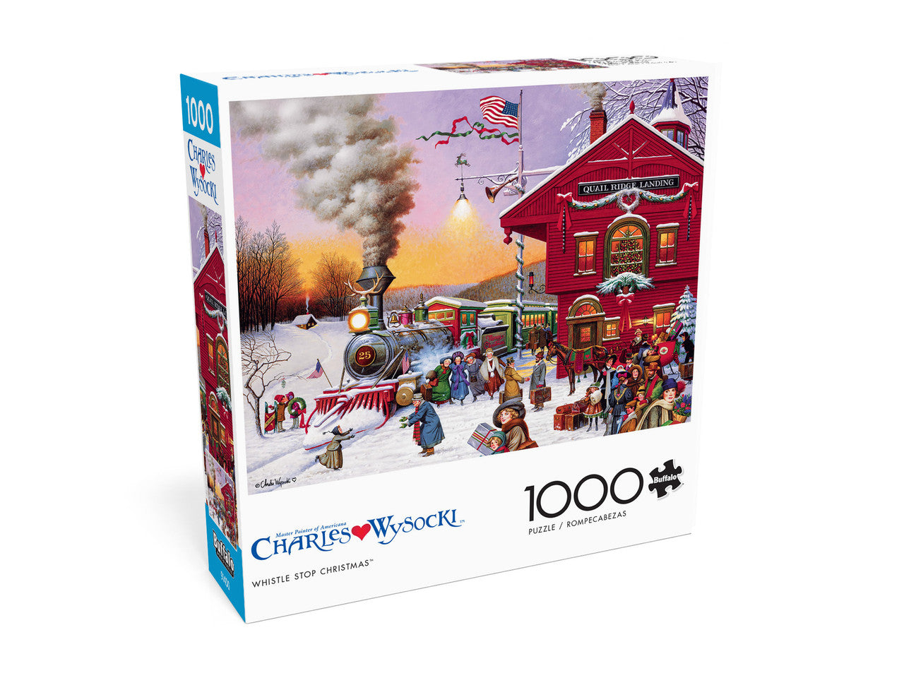 Whistle Stop Christmas, Charles Wysocki (1000pcs)
