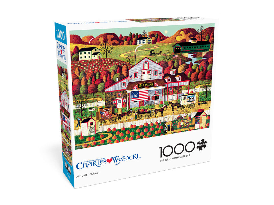 PFG Autumn Farms, Charles Wysocki (1000pcs) (Usage/Used - PUZZLES FOR GOOD)