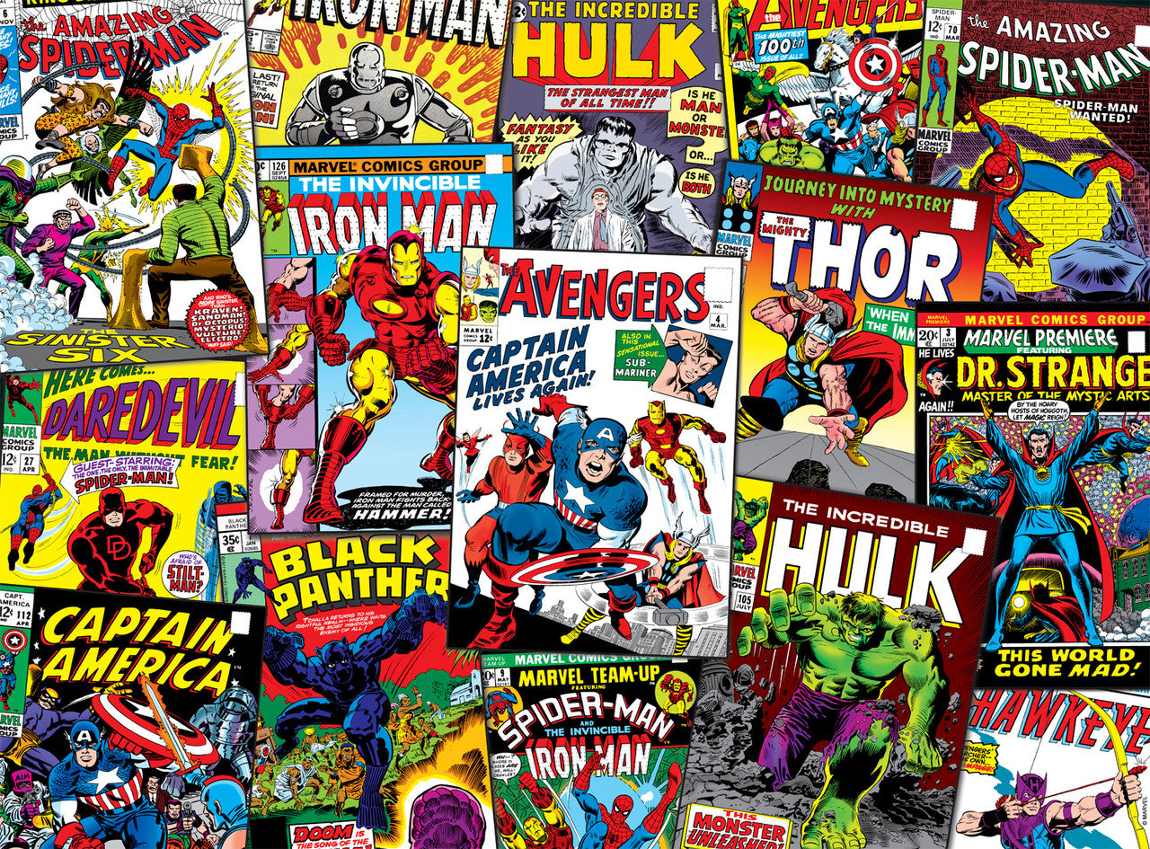 Commick Book Buy Marvel - comic book covers (1000pcs) Puzzle | Jigsaw Jungle