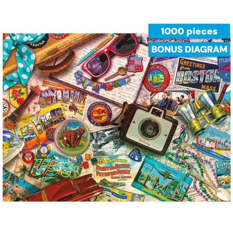 Vintage USA Travel, Aimee Stewart (1000pcs)