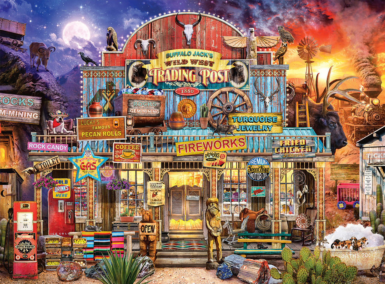 DMG Night & Day - Wild West Trading Post (1000pcs) (DAMAGED BOX)