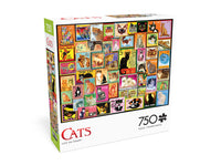 Chats - Cats sur des timbres (750pcs)