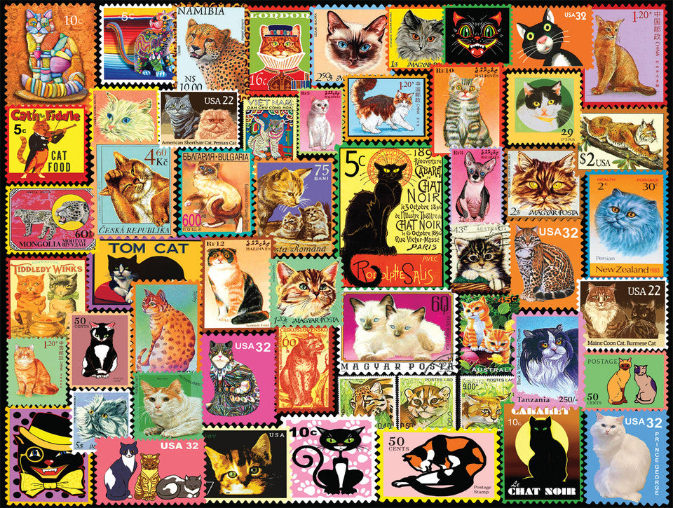 Cats - Cats on Stamps (750pcs)