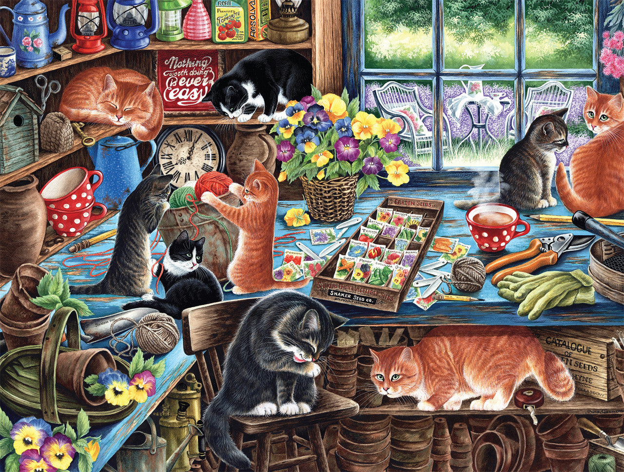 Cats - In The Garden Shed (750pcs)