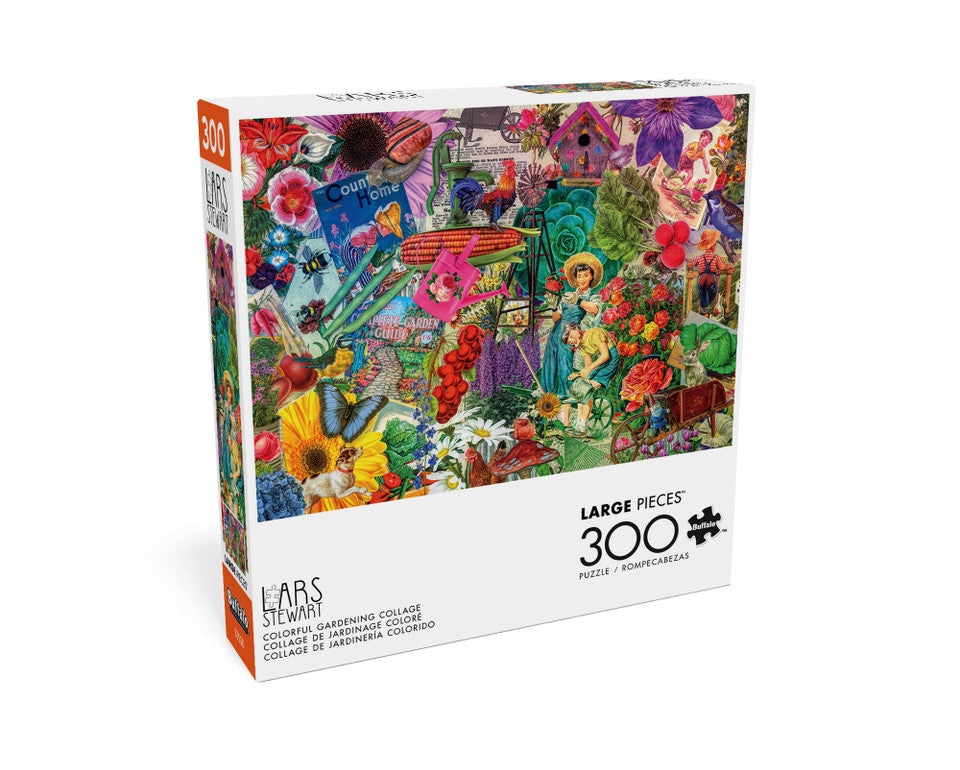 Colorful Gardening Collage, Lars Stewart (300pcs)