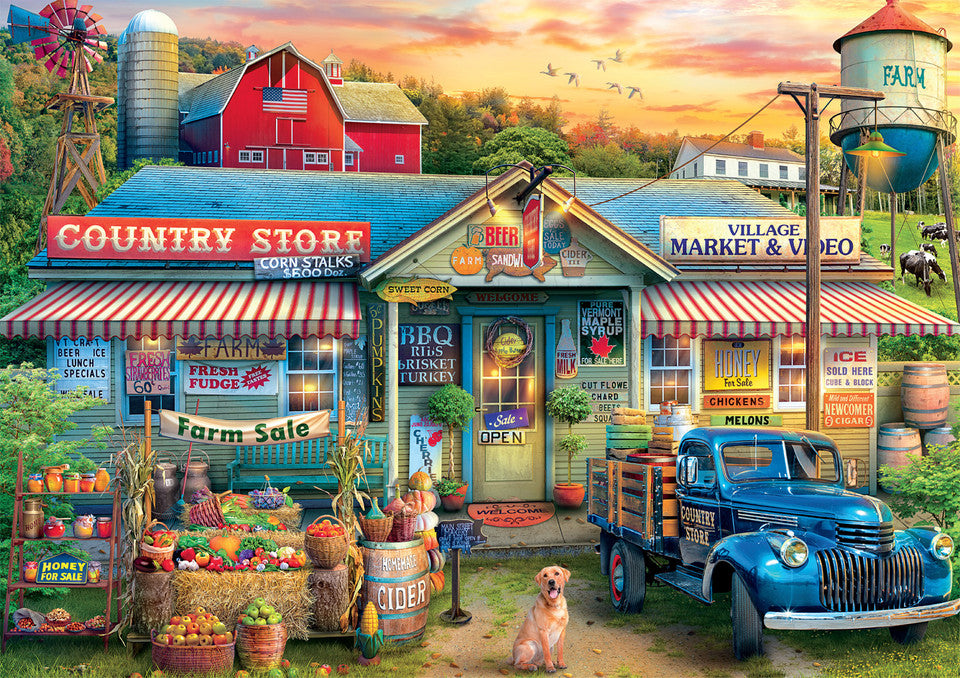 PFG Scènes de la vie rurale - Vente à la ferme (500 pièces) (Occasion - PUZZLES FOR GOOD)