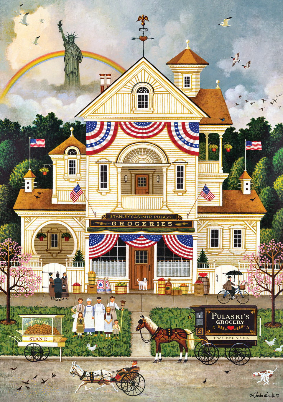 Lady Liberty's Independence Day Enterprising, Charles Wysocki (500pcs)