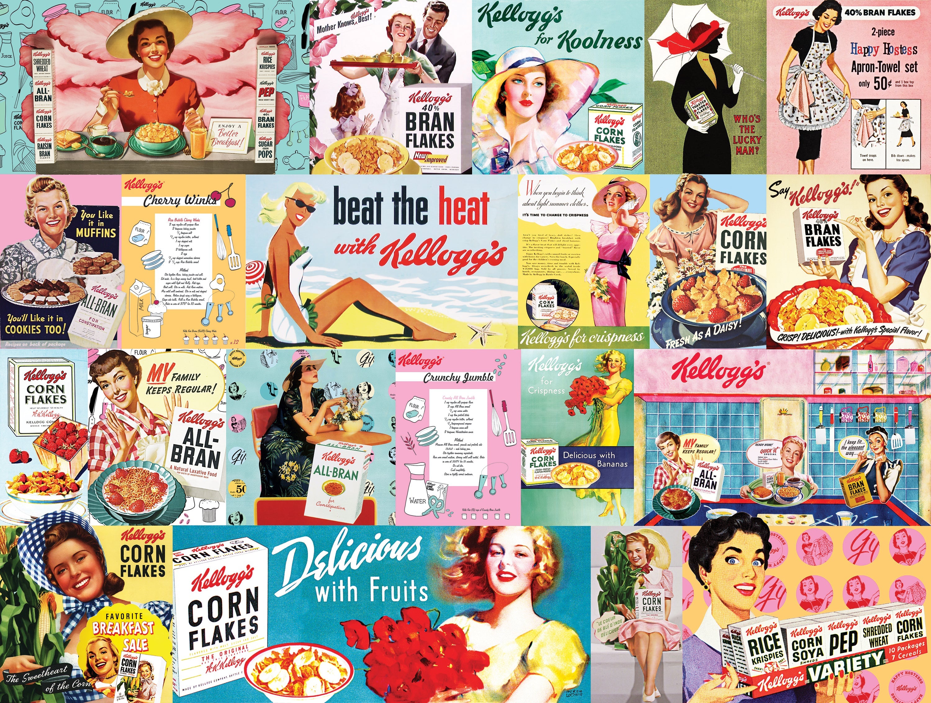 PFG Vintage Kellogg's - Through The Years (1000pcs) (Usage/Used - PUZZLES FOR GOOD)