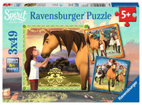 Ravensburger Spirit - Aventures sur les chevaux (3 x 49 pcs)