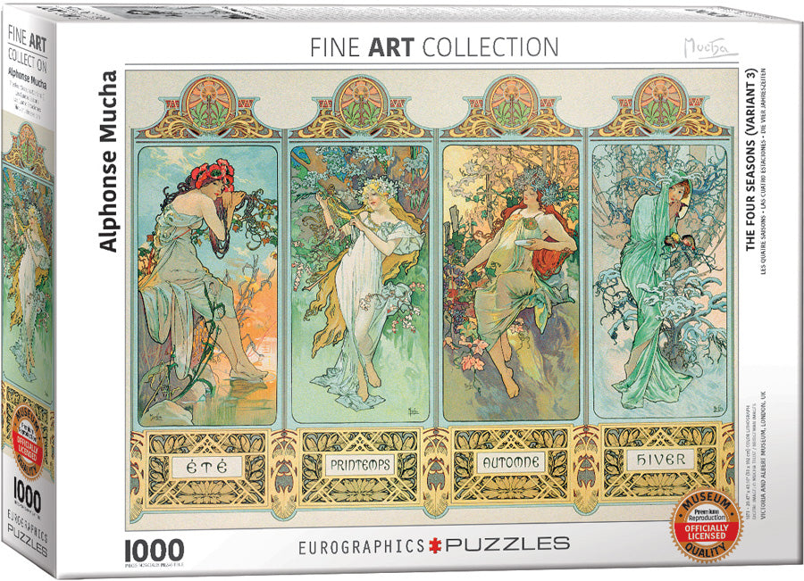 PFG The Four Seasons (Variant 3), Alphonse Mucha (Usage/Used - PUZZLES FOR GOOD)