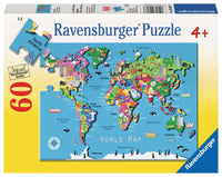 Carte du monde des Ravensburger (60pcs)