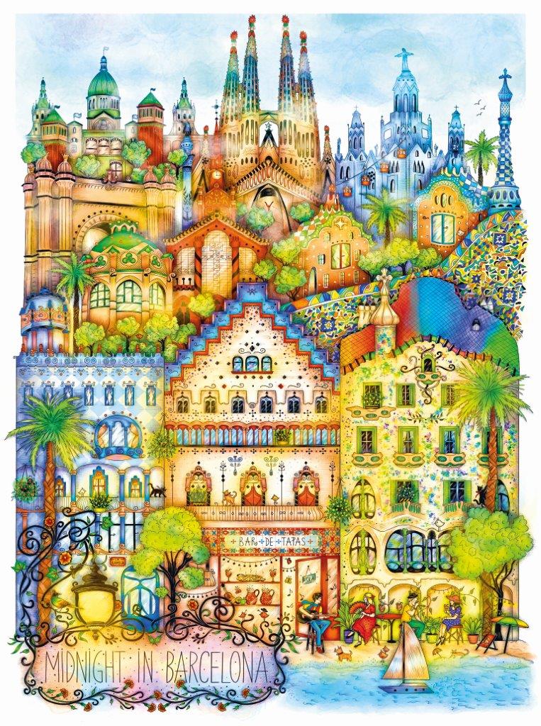 Villes à minuit - Barcelone, Madalina Tantareanu (1000pcs)