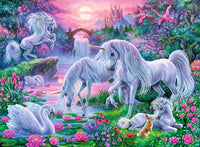 DMG Ravensburger Unicorns au coucher du soleil Glow (150 xxl) (boîte endommagée)