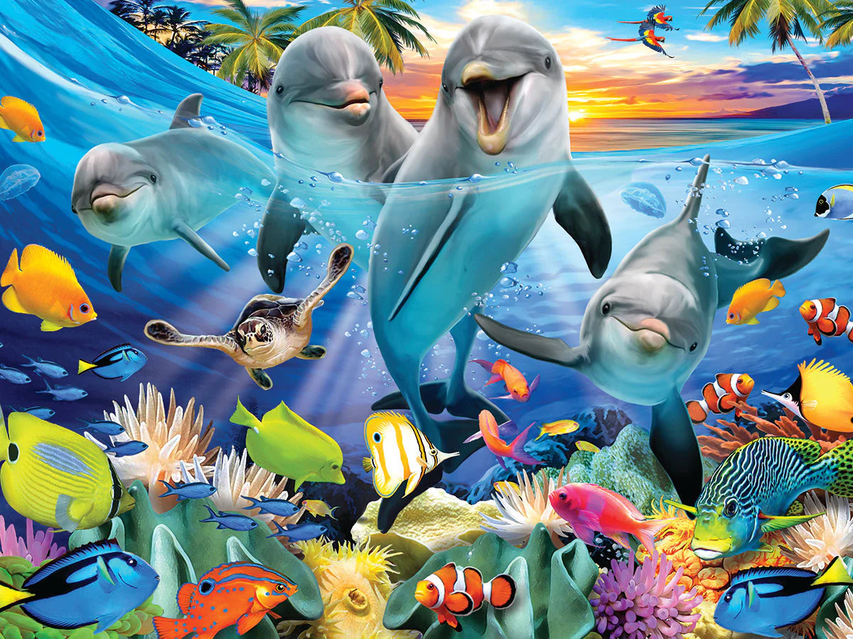 Dolphins, Howard Robinson (3D Puzzle) (500pcs)