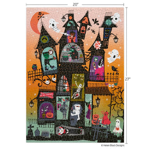 Haunted House Halloween (1000pcs) (GLITTER)