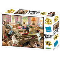 Dogs in the Living Room, Greg Giordano (3D Puzzle) (500pcs)