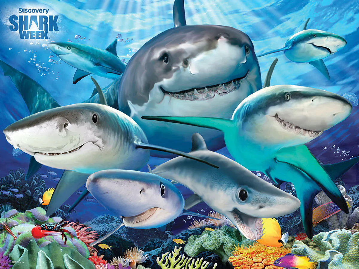 Discovery Shark Week - Shark Selfie, Howard Robinson (3D Puzzle) (100pcs)