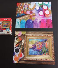 PFG 2-en-1 des fournitures d'art colorées et de la peinture de l'artiste (utilisation / utilisée - puzzles pour de bon)