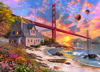 PFG Golden Gate Sunset, Dominic Davison (Usage/Used - PUZZLES FOR GOOD)