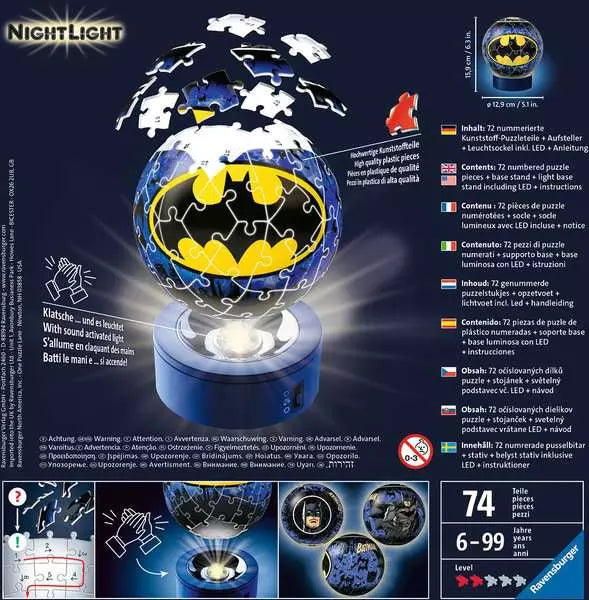 DMG Ravensburger Batman Night Light (72pcs) (3D Puzzle) (DAMAGED BOX)